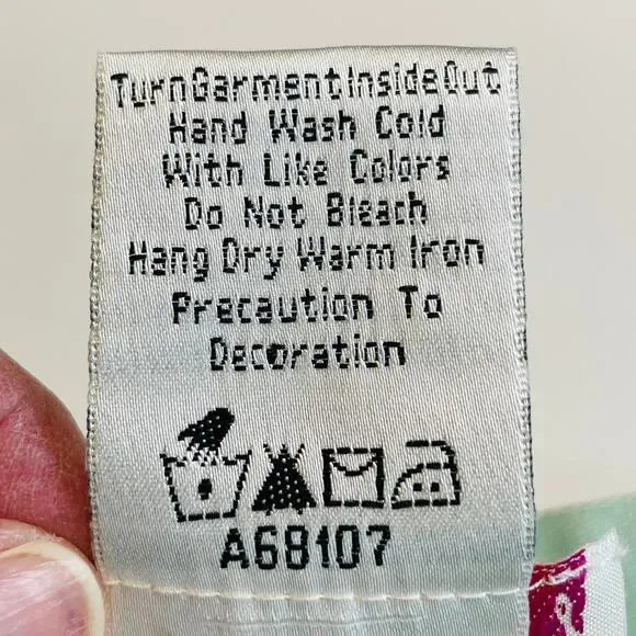 Quacker Factory Aqua Blue Floral Multicolor Embroidery Mock Neck Jacket Women 1X - Picture 12 of 14